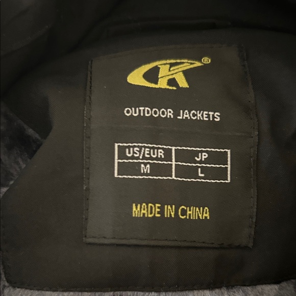 Men's Black Waterproof Ski Jacket with Yellow Accents - Picture 7 of 7